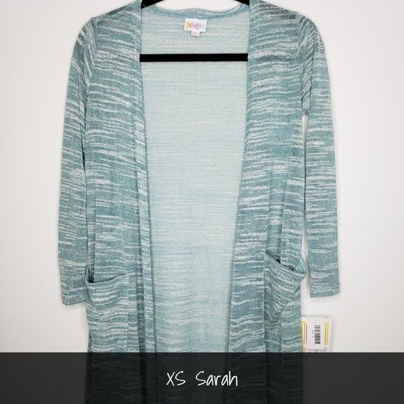 LuLaRoe Sarah Duster Cardigan XS Heathered NEW - Picture 1 of 2